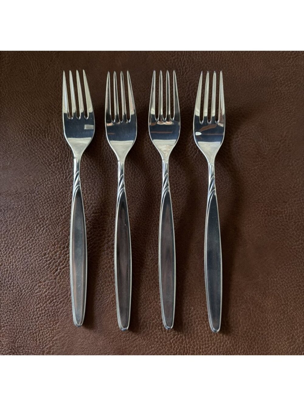 WMF Rom Silverplate Dinner Forks 7 3/4" Germany Patent 90 Flatware Set of 4